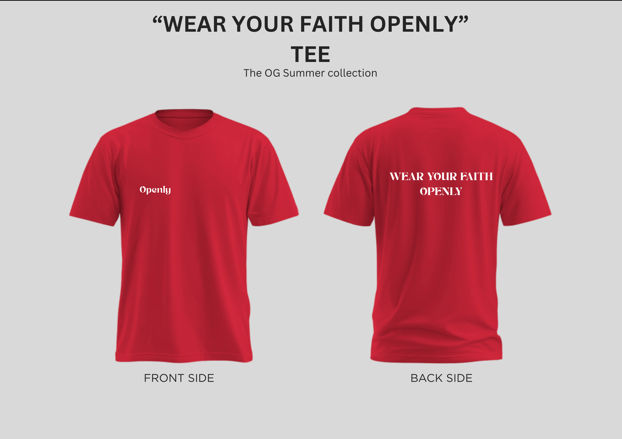 'Wear your faith openly' T-Shirt