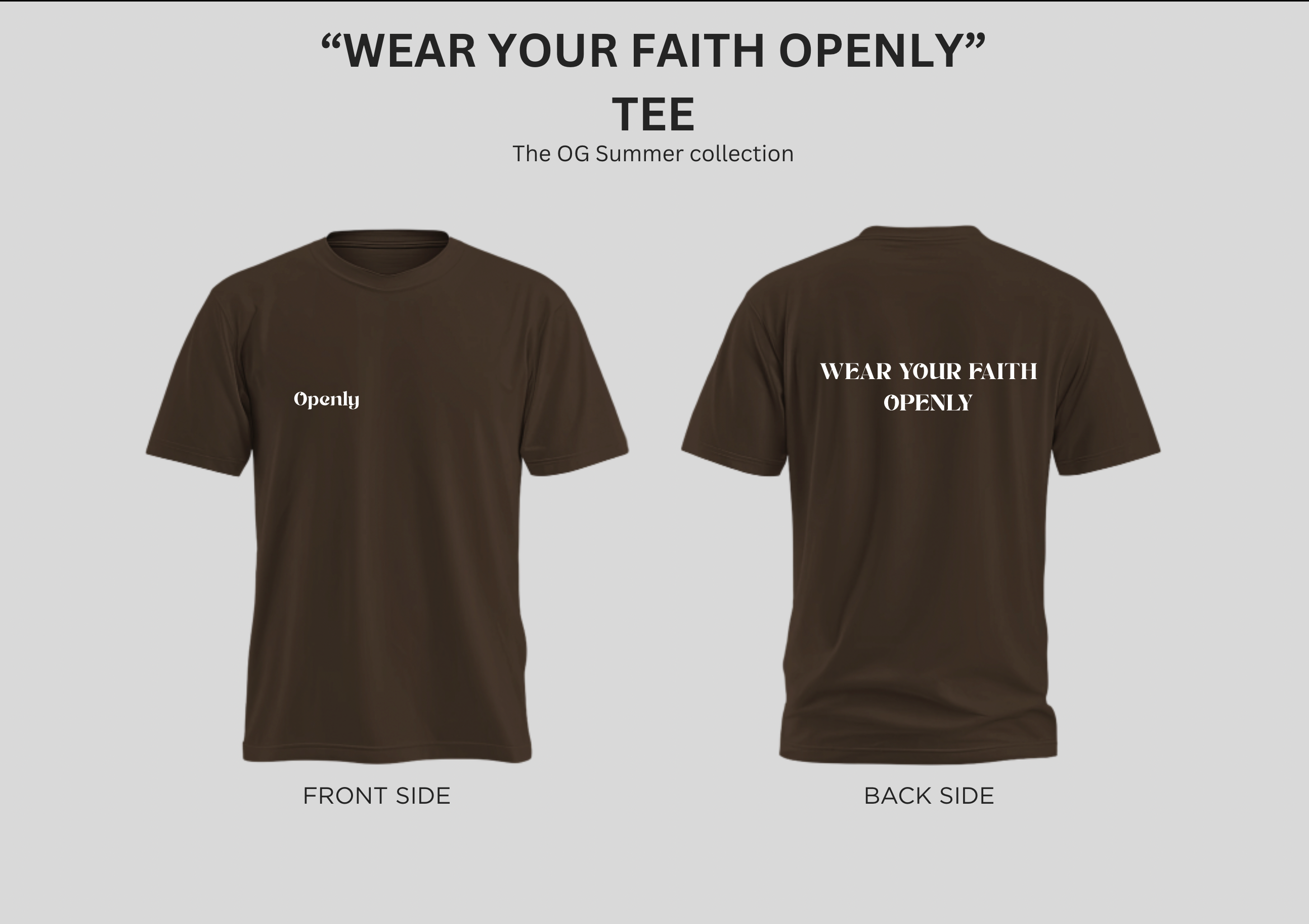 'Wear your faith openly' T-Shirt