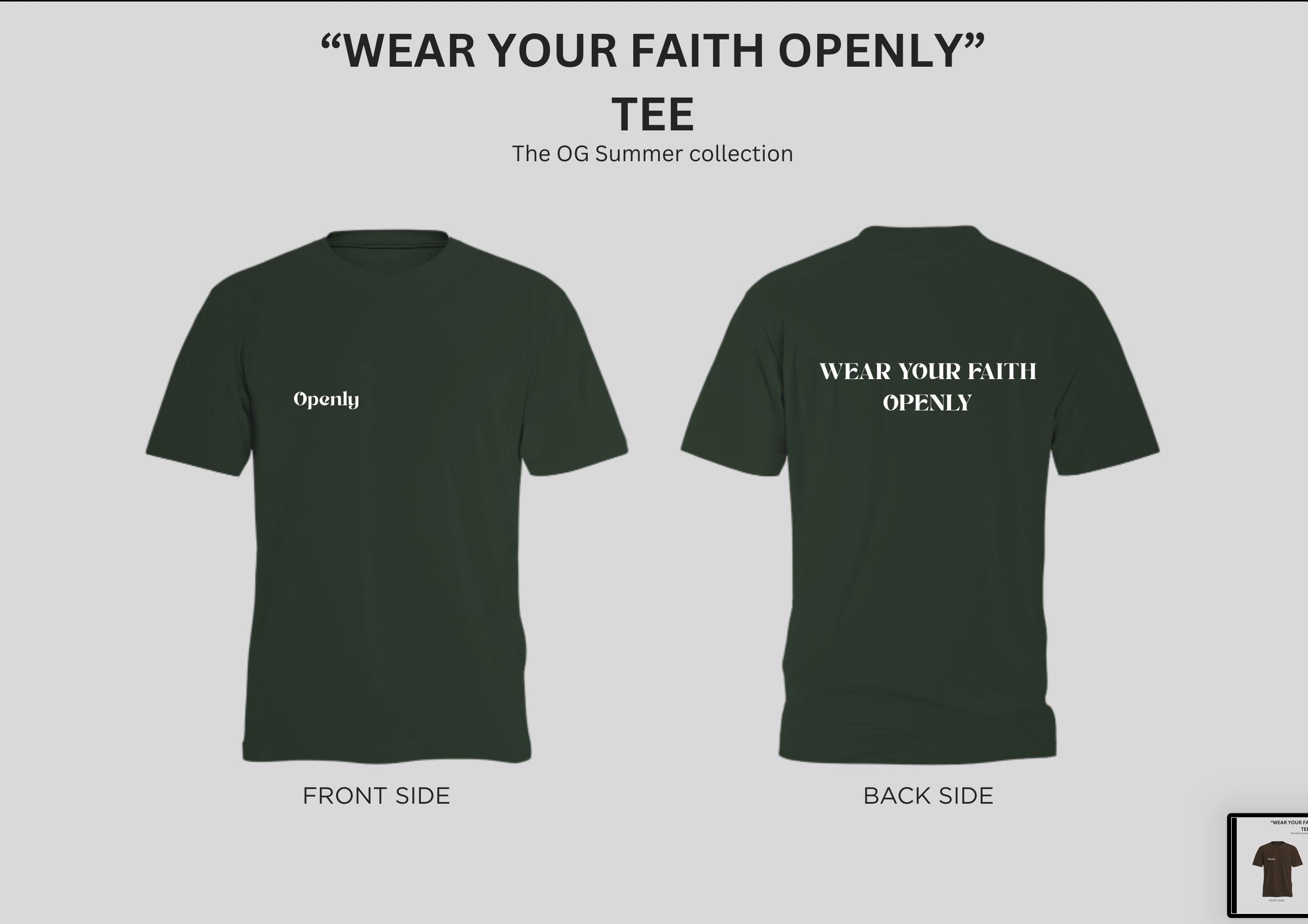 'Wear your faith openly' T-Shirt