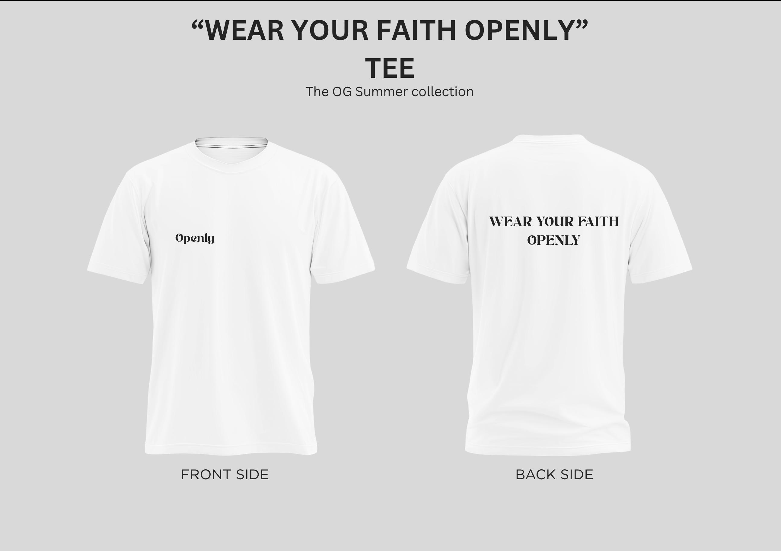 'Wear your faith openly' T-Shirt